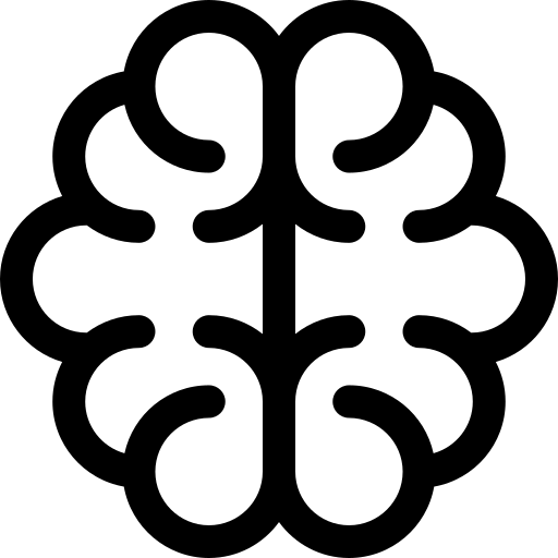icon cerebro preto