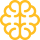 icon cerebro amarelo